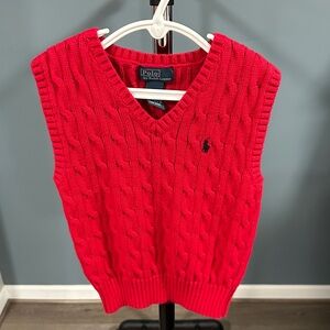 Ralph Lauren Vibrant Red Polo Knit